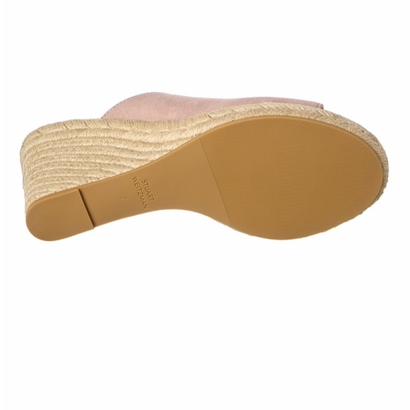 Stuart Weitzman Suede Wedge Sandal - Picture 2 of 8